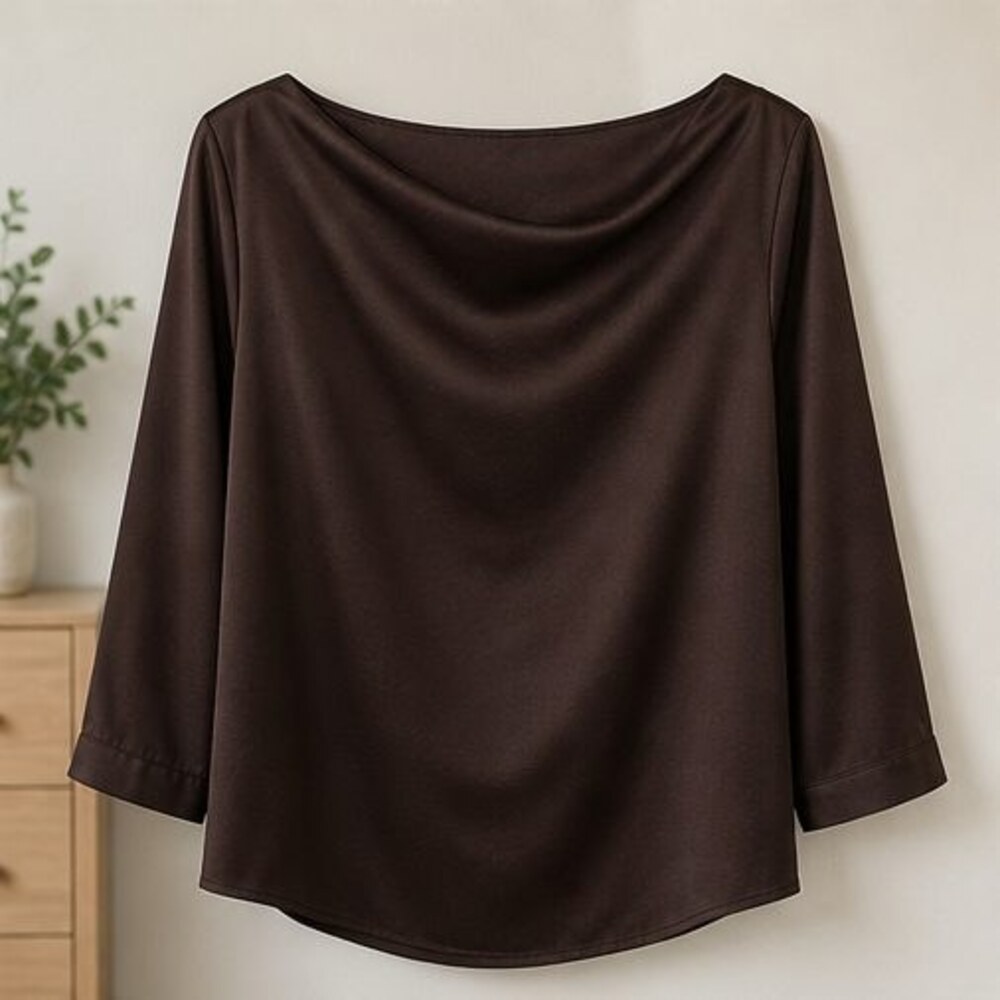 Burgundy Peplum Top